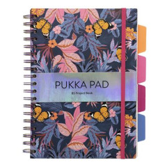 pirlov zoit, B5, linajkov, 100 listov, PUKKA PAD "Project Book Bloom", rzne vzory
