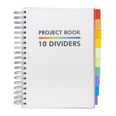 pirlov zoit, B5, linajkov, 200 listov, PUKKA PAD "White Project Book", biela