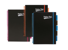 pirlov zoit, AA, linajkov, 100 strn, PUKKA PAD, "Neon black project book"