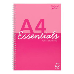 pirlov zoit, A4, linajkov, 80 listov, PUKKA PAD "Unipad Essentials Jotta", mix