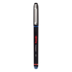 Roller, 0,5 mm, s vrchnkom, ROTRING "Rollerpoint", modr