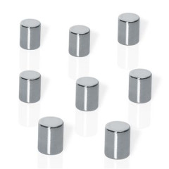Magnet, siln, valcovit, 8 ks, BE!BOARD "Neodymium", strieborn