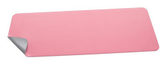Podloka na stl, 800x300 mm, obojstrann, SIGEL, ruovo-strieborn