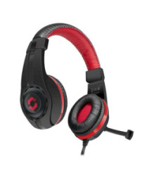 Hern slchadl, s mikrofnom, drtov, gaming, 3.5 mm jack, SPEEDLINK "Legatos", ierne