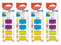 Klipy BINDER MAPED 32mm/4ks farebn