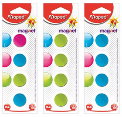 Magnetky MAPED okr.22mm/4ks blist.mix farieb