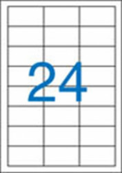 Etikety samolepiace 64,6x33,8mm /24ks na hrku