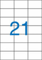 Etikety samolepiace 70x42,4mm /21ks na hrku