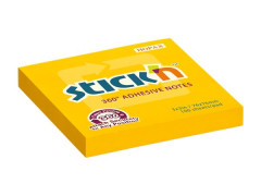 Samolepiaci poznmkov blok, 76x76 mm, 100 listov, STICK N 360, oranov