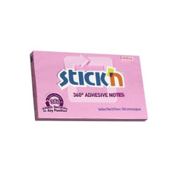 Samolepiaci poznmkov blok, 76x127 mm, 100 listov, STICK N 360, ruov