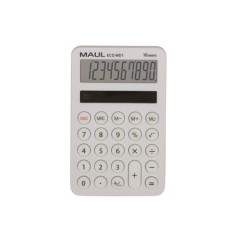 Kalkulaka, stolov, 10 miestny displej, MAUL "Eco MD 1", biela