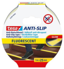 Protimykov pska, 25 mm x 5 m, TESA "Anti-Slip", fluoreskujca