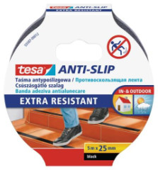 Protimykov pska, 25 mm x 5 m, TESA "Anti-slip", ierna