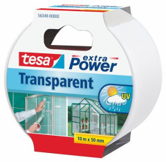 Lepiaca pska, opravn, 50 mm x 10 m, TESA, "Extra Power Transparent", priehadn