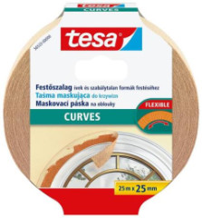 Maskovacia pska, pre krivky, 25 mm x 25 m, TESA "Perfect Curves"
