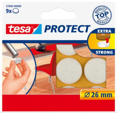 Ochrann podloky, okrhle, proti pokriabaniu, 26 mm, TESA "Protect", biela