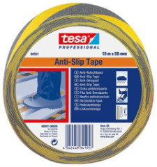 Protimykov pska, 50 mm x 15 m, TESA "Anti-Slip", ierna-lt
