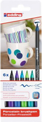Popisova na porceln, sada, EDDING  "4200 Cool color", 6 rznych farieb