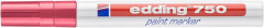 Permanentn lakov popisova, 2-4 mm, EDDING "750", erven