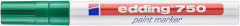 Permanentn lakov popisova, 2-4 mm, EDDING "750", zelen