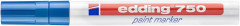 Permanentn lakov popisova, 2-4 mm, EDDING "750", tmavomodr