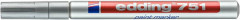 Lakov popisova, 1-2 mm, EDDING "751", strieborn