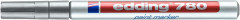 Lakov popisova, 0,8 mm, EDDING "780", strieborn