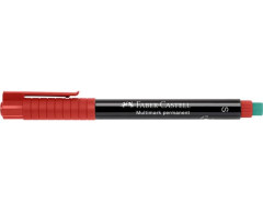 Permanentn popisova, OHP, 0,4 mm, FABER-CASTELL "Multimark 1523", erven
