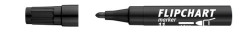 Popisova na flipchartov tabule, 1-3 mm, kueov hrot, ICO "Artip 11", ierny