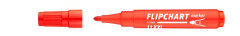 Popisova na flipchartov tabule, 1-3 mm, kueov hrot, ICO "Artip 11 XXL", erven
