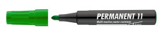 Permanentn popisova, 1-3 mm, kueov hrot, ICO "Permanent 11", zelen