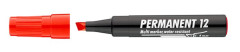 Permanentn popisova, 1-4 mm, zrezan hrot, ICO "Permanent 12", erven