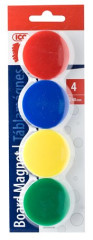 Magnetky, 40 mm, 4 farby