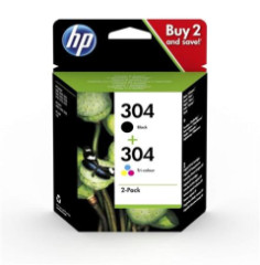 3JB05AE Atramentov npl multipack pre Deskjet 2620, 2630 tlaiarne, HP 304, ierna+farebn, 120+100 strn
