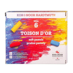 Krieda, pran, KOH-I-NOOR "Toison 8511/6", 6 rznych farieb