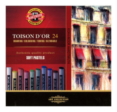 Krieda, pran, KOH-I-NOOR "Toison 8514/24", 24 rznych farieb