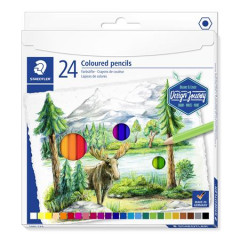Farebn ceruzky, sada, eshrann, STAEDTLER "146 C", 24 rznych farieb