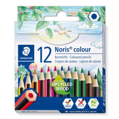 Farebn ceruzky, sada, eshrann, krtke, STAEDTLER "Noris Colour 185", 12 rznych farieb