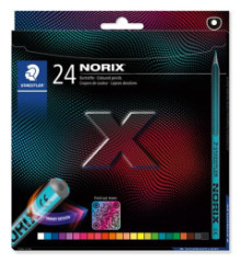 Farebn ceruzky, sada, STAEDTLER "Norix 186", 24 rznych farieb