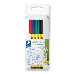 Liner, sada, 0,6 mm,  STAEDTLER "Noris 307", 4 rzne farby