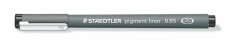 Liner, 0,05 mm, STAEDTLER "Pigment Liner", ierny