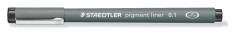 Liner, 0,1 mm, STAEDTLER "Pigment Liner", ierny