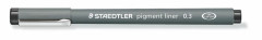 Liner, 0,3 mm, STAEDTLER "Pigment Liner", ierny
