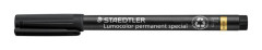 Permanentn popisova, 0,6 mm, STAEDTLER "Lumocolor Special", ierny