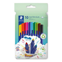 Fixky, sada, 1 mm, STAEDTLER "Triplus 323", 10 rznych farieb