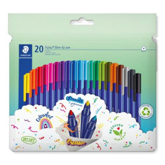 Fixky, sada, 1 mm, STAEDTLER "Triplus 323", 20 rznych farieb