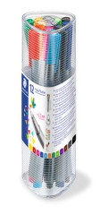 Liner, sada, 0,3 mm, STAEDTLER "Triplus", 12 rznych farieb