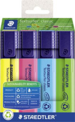 Zvrazova, sada, 1-5 mm, STAEDTLER "Textsurfer classic 364 R" 4 rzne farby