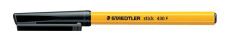 Gukov pero, 0,3 mm, s vrchnkom, STAEDTLER "Stick 430 F", ierne