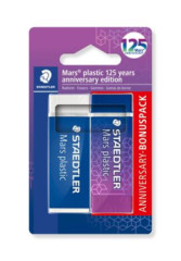 Guma, STAEDTLER "Mars Plastic 526, 125 years", modr-fialov